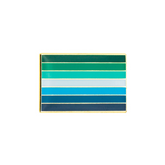 Gay MLM Vincian Pride Rectangle Enamel Pin Pin PRIDE MODE